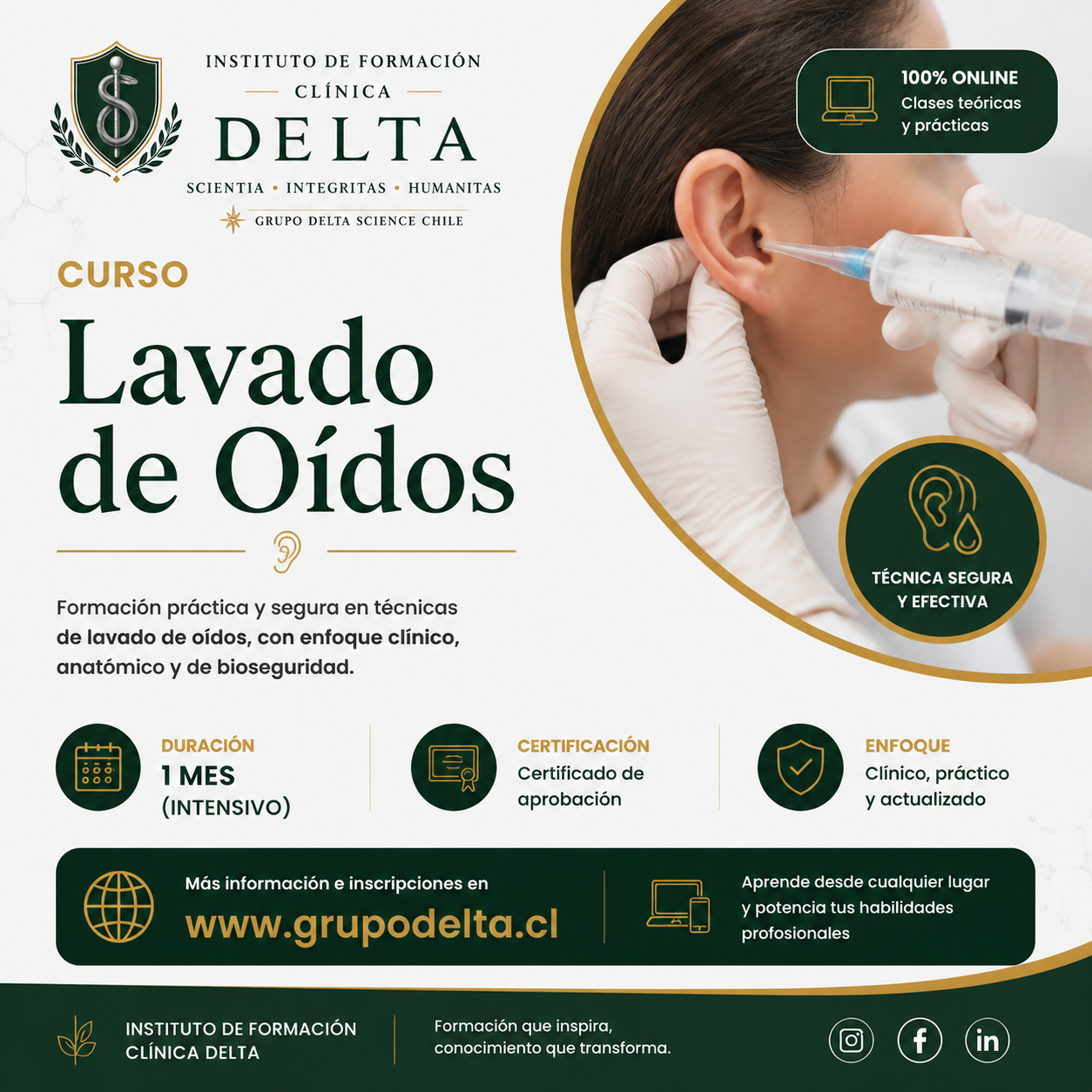 Curso de Lavado de Oídos