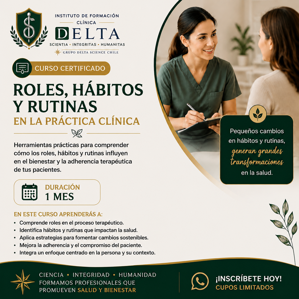 Curso de Roles, Hábitos y Rutinas
